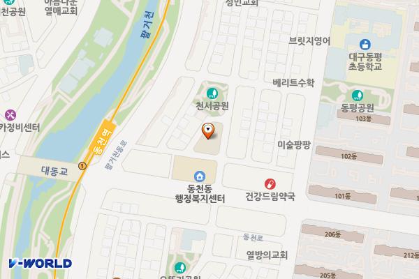 대백마트 동천점 위치 지도 — 대구광역시 북구 대천로17길 5