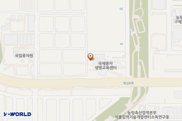 국립종자원 관용주차장 위치 지도 — 경상북도 김천시 혁신8로 145
