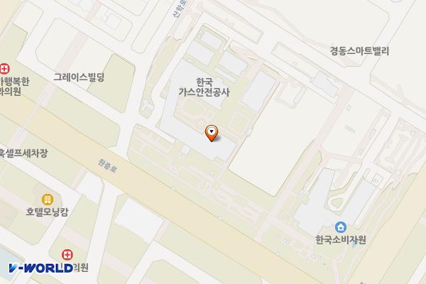한국가스안전공사 위치 지도 — 충청북도 음성군 맹동면 원중로 1390옥외주차장