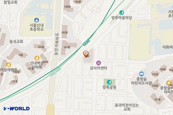 망우제2 거주자주차장 위치 지도 — 서울특별시 중랑구 망우로71길 53
