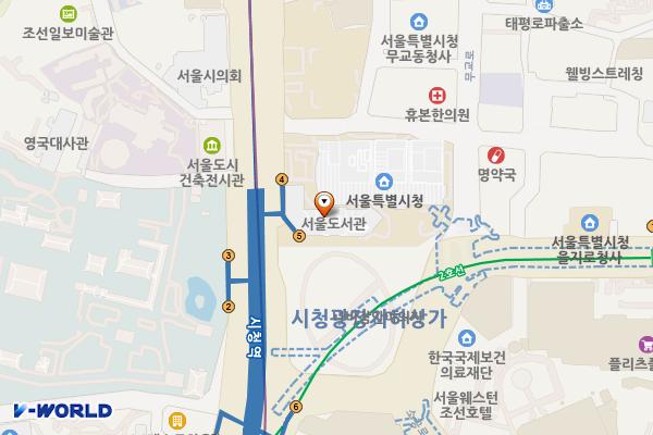 서울시 본관청사 위치 지도 — 서울특별시 중구 세종대로 110