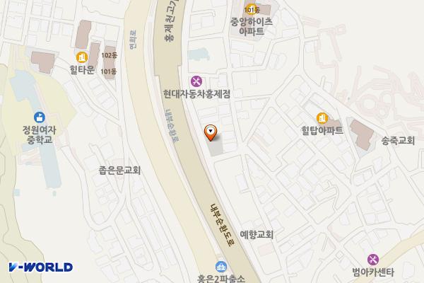 홍제1동 공용주차장 위치 지도 — 서울특별시 서대문구 홍제내2바길 18