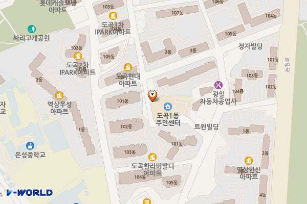 도곡정보문화도서관 위치 지도 — 서울특별시 강남구 도곡로18길 57