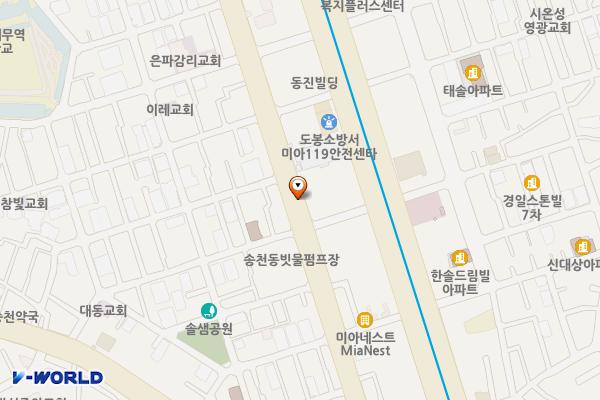 미아동 도봉세무서 앞 전기차 충전소 위치 지도 — 서울특별시 강북구 도봉로 117