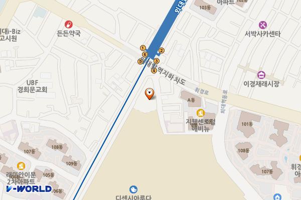 휘경동 노외공영주차장 위치 지도 — 서울특별시 동대문구 휘경로14길 14