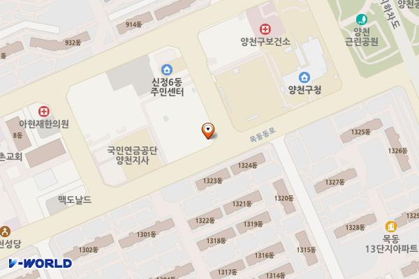 양천구민체육센터 위치 지도 — 서울특별시 양천구 목동동로 87