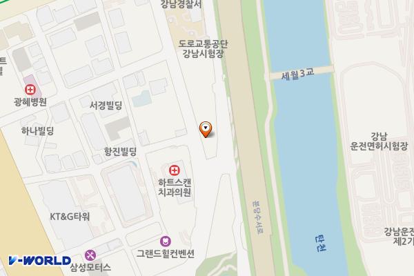 강남운전면허시험장 위치 지도 — 서울특별시 강남구 테헤란로114길 23