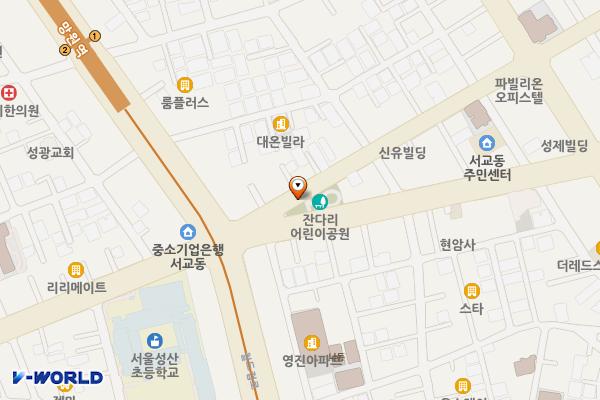 청기와2 노상공영주차장 위치 지도 — 서울특별시 마포구 동교로 95