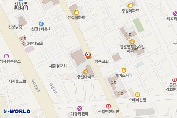 곰달래5길 노상공영주차장 위치 지도 — 서울특별시 양천구 곰달래로5길 17