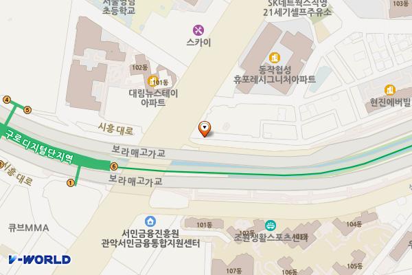 신대방동 거주자우선주차장 위치 지도 — 서울특별시 동작구 시흥대로 596