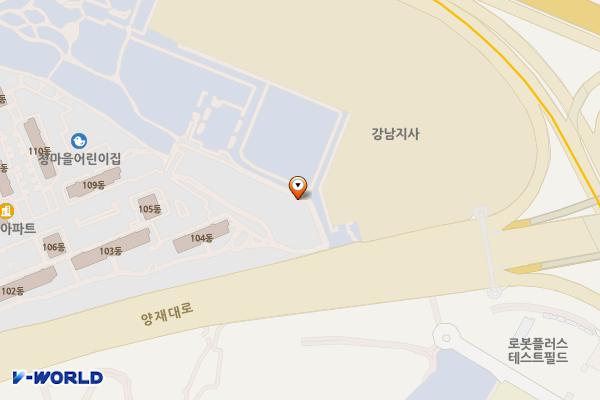 강남주민편익시설 위치 지도 — 서울특별시 강남구 남부순환로 3318