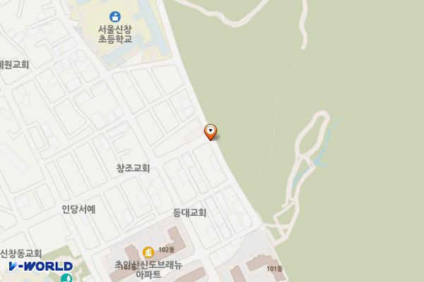 초안산근린공원 거주자주차장 위치 지도 — 서울특별시 도봉구 덕릉로60길 135-70