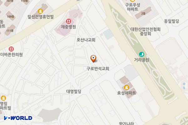 구로5동 마을공동공영주차장 위치 지도 — 서울특별시 구로구 공원로7길 22-10