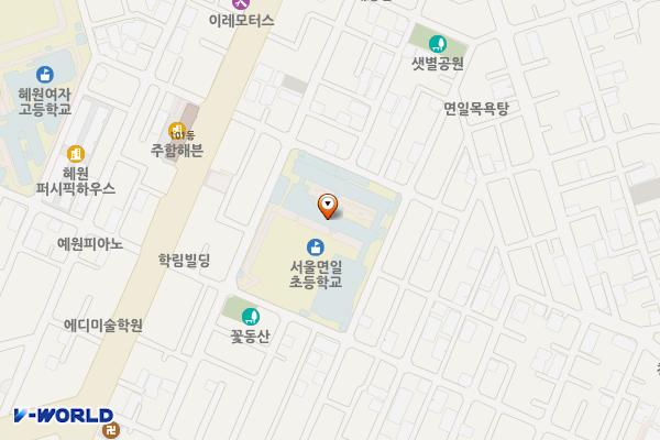 면일초등학교 공영주차장 위치 지도 — 서울특별시 중랑구 용마산로100길 13