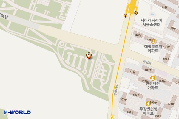 서울숲공원주차장 위치 지도 — 서울특별시 성동구 왕십리로 27