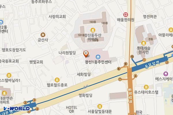 종로구구민회관 위치 지도 — 서울특별시 종로구 지봉로5길 7-5