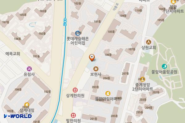 상계구민체육센터 위치 지도 — 서울 노원구 덕릉로 748