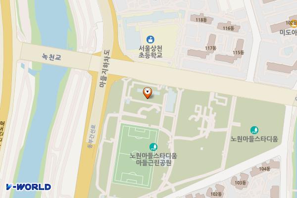 마들스포츠타운 위치 지도 — 서울 노원구 덕릉로 460(노원에코센터)