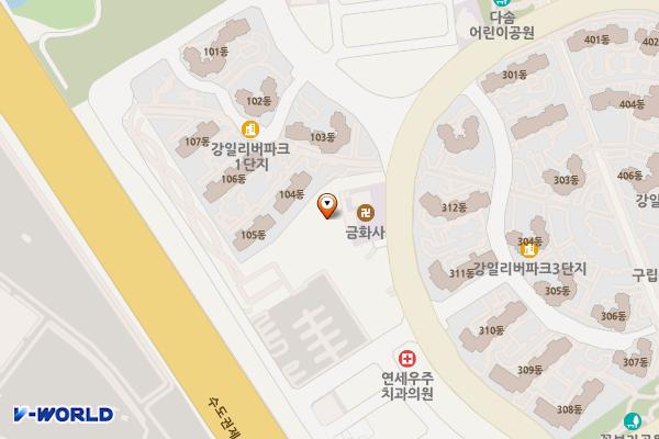 강동구청 제2구민체육센터 위치 지도 — 서울시 강동구 강일동 665-4