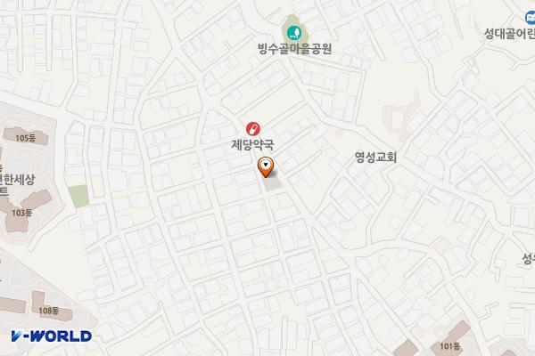 빙수골 거주자우선주차장 위치 지도 — 서울시 동작구 상도동 299-16