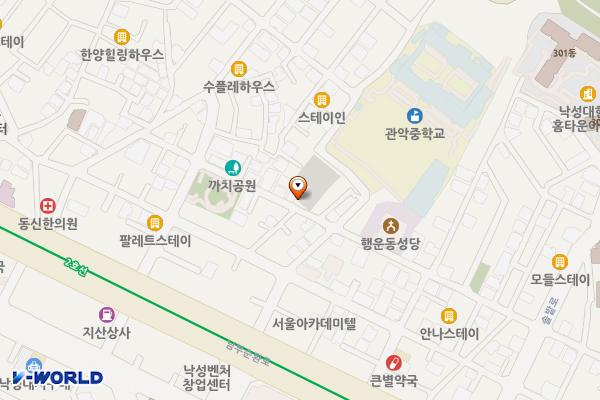 행운동제1공주차장 위치 지도 — 서울특별시 관악구 행운4길 21