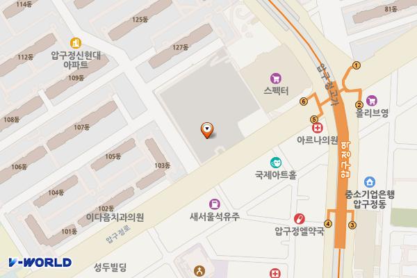 압구정 428 공영주차장 위치 지도 — 서울특별시 강남구 압구정로 161