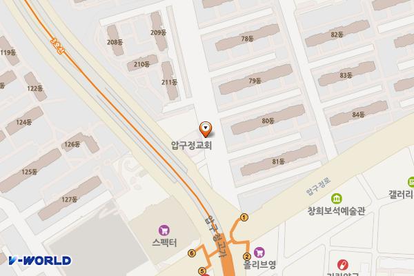 압구정로29길 공영주차장 위치 지도 — 서울특별시 강남구 압구정로29길 17