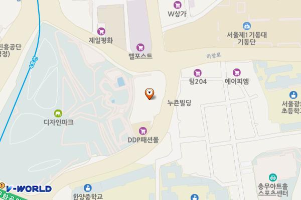 동대문 공영주차장 위치 지도 — 서울특별시 중구 을지로45길 43