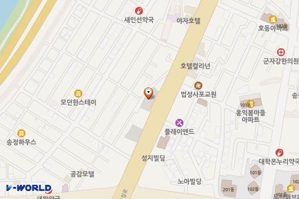 송정동 공영주차장 위치 지도 — 서울특별시 성동구 동일로 199