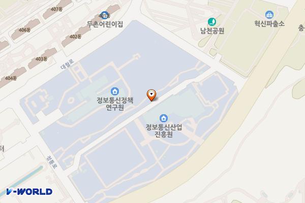 진천 NIPA 위치 지도 — 충청북도 진천군 덕산읍 정통로 10