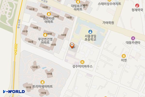 성수1가1동 공영주차장 위치 지도 — 서울특별시 성동구 성덕정1길 6