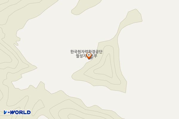 한국원자력환경공단 코라디움 위치 지도 — 경상북도 경주시 양북면 동해안로 1138