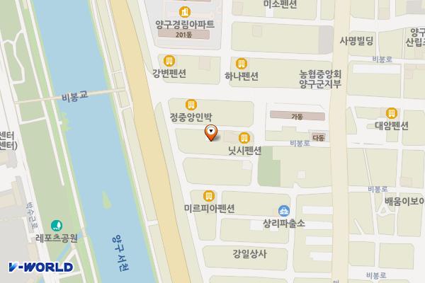 새론씨앤씨 위치 지도 — 강원특별자치도 양구군 양구읍 택지길 98-4