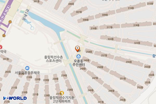 오륜동 주민센터 (서울에너지공사) 위치 지도 — 서울특별시 송파구 양재대로 1232
