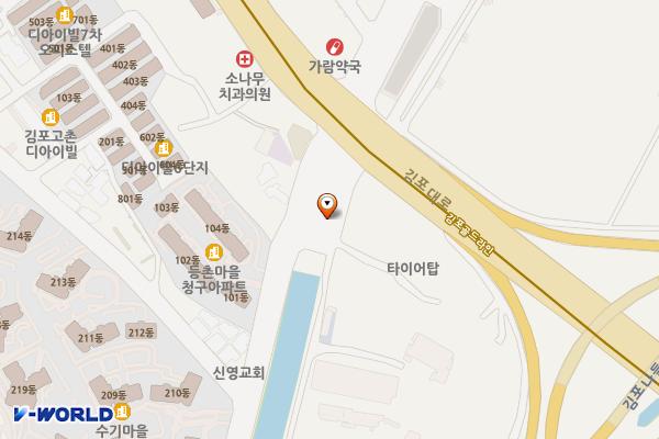 고촌노상 주차장 위치 지도 — 경기도 김포시 고촌읍 신곡리 578-2