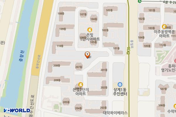 상계은빛2단지아파트 위치 지도 — 서울특별시 노원구 동일로245가길 41