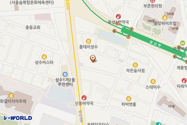 서울숲 비즈포레 위치 지도 — 서울특별시 성동구 왕십리로10길 6