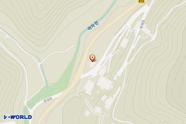 주식회사 우룡 위치 지도 — 강원특별자치도 영월군 북면 밤재로 590-30