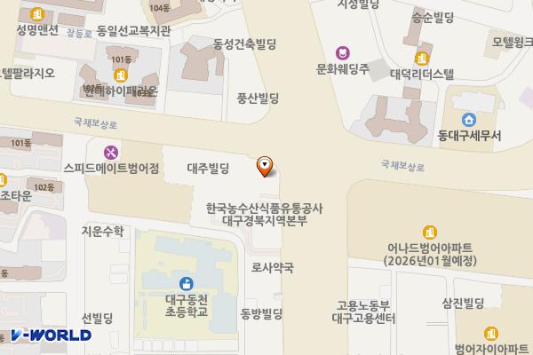 기아 대구 드라이빙센터 위치 지도 — 대구광역시 수성구 동대구로 405