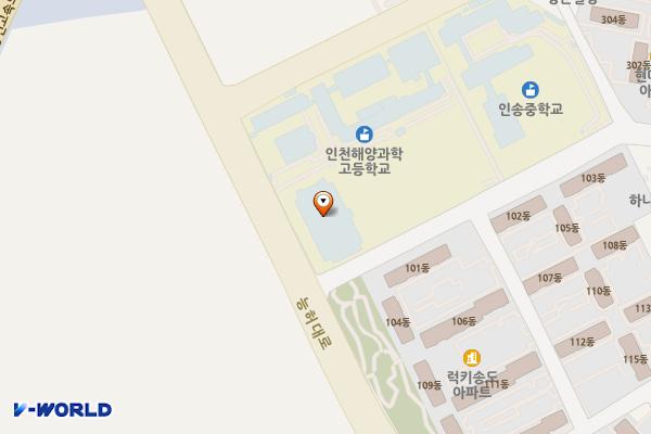 해양과학고등학교 위치 지도 — 인천광역시 연수구 능허대로 71