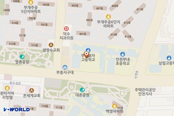 부개여자고등학교 위치 지도 — 인천광역시 부평구 부흥로 433