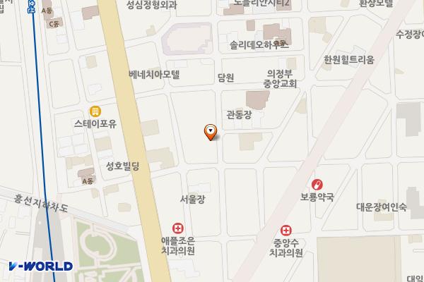 의정부1동 공영주차장 위치 지도 — 경기도 의정부시 평화로552번길 17