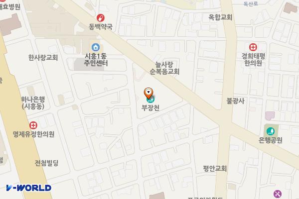 금빛공원 (금빛휘트니스) 위치 지도 — 서울특별시 금천구 금하로 668