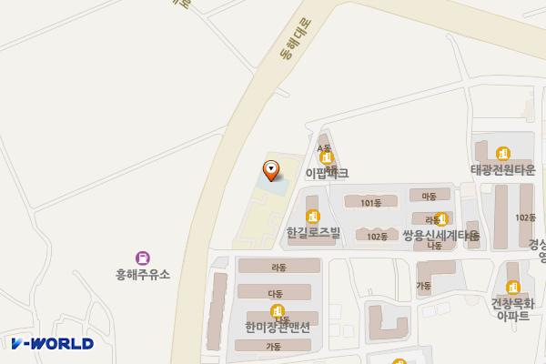 방송통신대학교 포항시학습관 (완속충전기) 위치 지도 — 경상북도 포항시 북구 흥해읍 동해대로1586번길 5