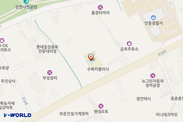 방송통신대학교 안동시학습관 (완속충전기) 위치 지도 — 경상북도 안동시 강남로 65-1