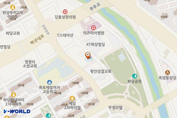 방송통신대학교 목포시학습관 (완속충전기) 위치 지도 — 전남광주통합특별시 목포시 백년대로412번길 14