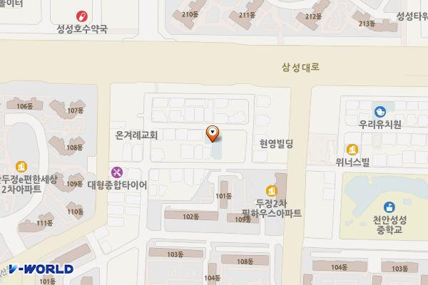 방송통신대학교 천안시학습관 (완속충전기) 위치 지도 — 충청남도 천안시 서북구 두정고2길 52-10