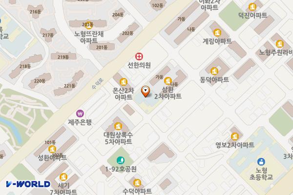 방송통신대학교 제주지역대학 (완속충전기) 위치 지도 — 제주특별자치도 제주시 정존7길 34