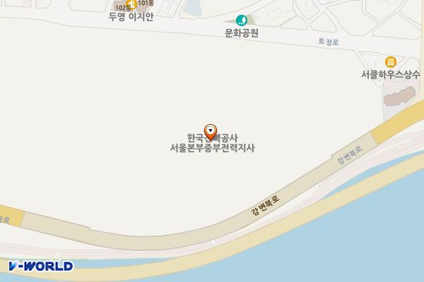 한국중부발전 (완속충전기) 위치 지도 — 서울특별시 마포구 토정로 56