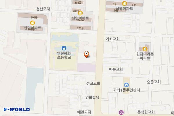 디바인시티 오피스텔 (완속충전기) 위치 지도 — 인천광역시 서해구 가정로 115